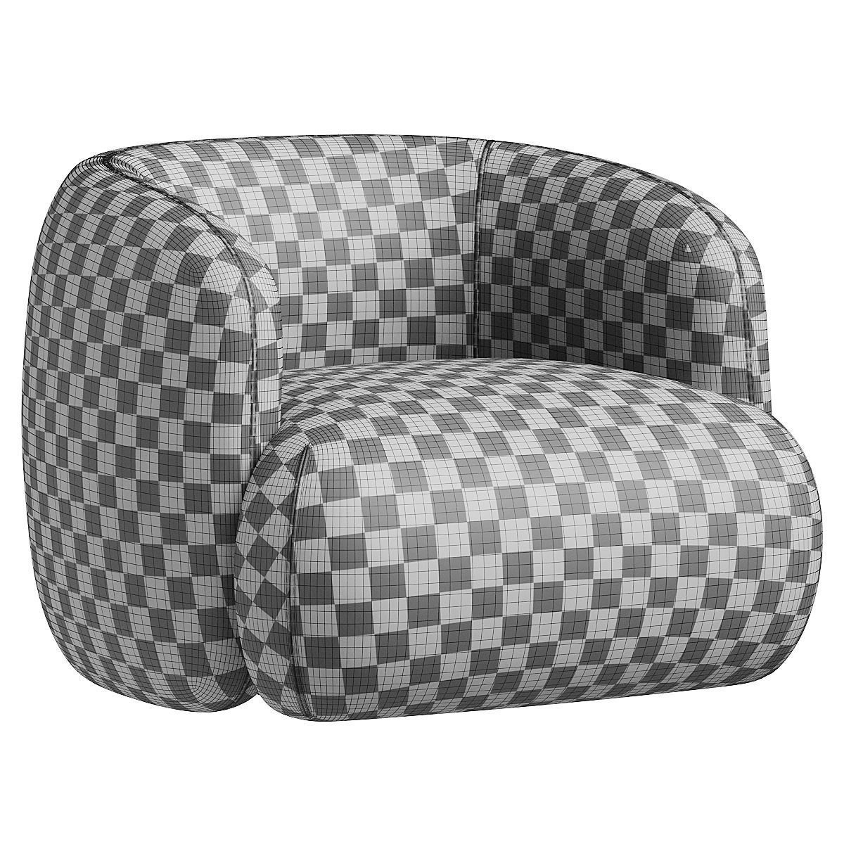 ALAND Armchair By Marac 3D model_4