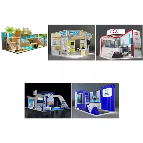 Booth Exhibition Stand G38 3D Model Collection
