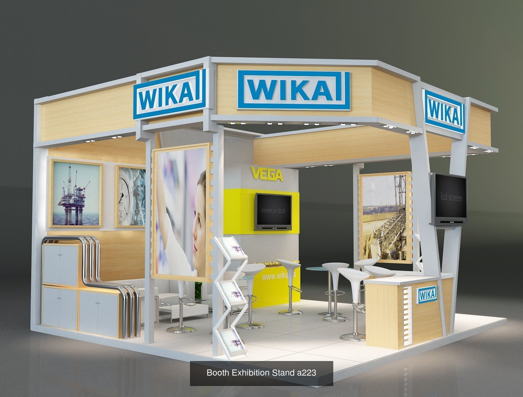 Booth Exhibition Stand G38 3D Model Collection_4