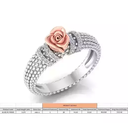 Rose Ladies Ring 24