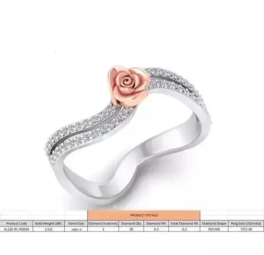 Rose Ladies Ring 23