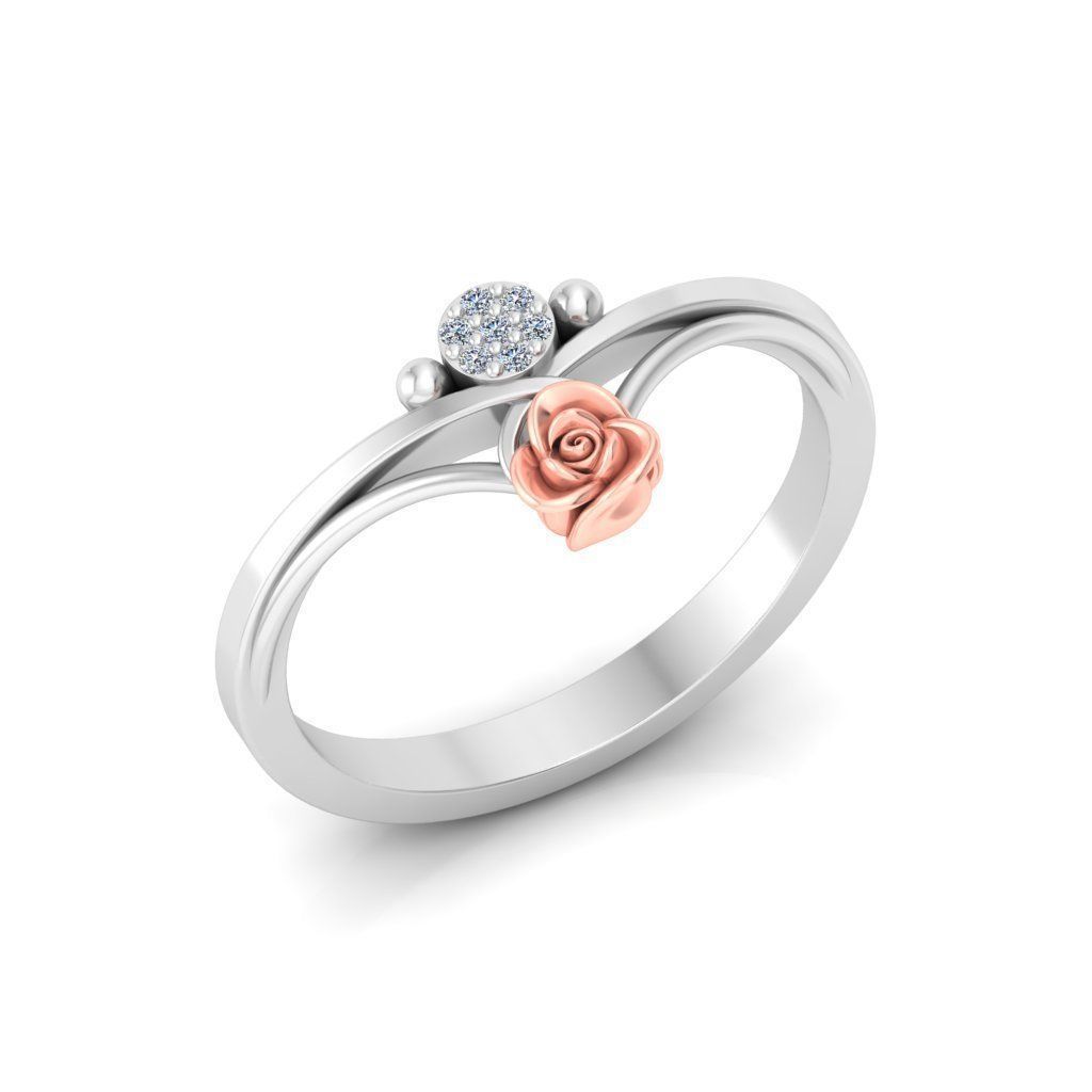 Rose Ladies Ring 18 3D print model_5