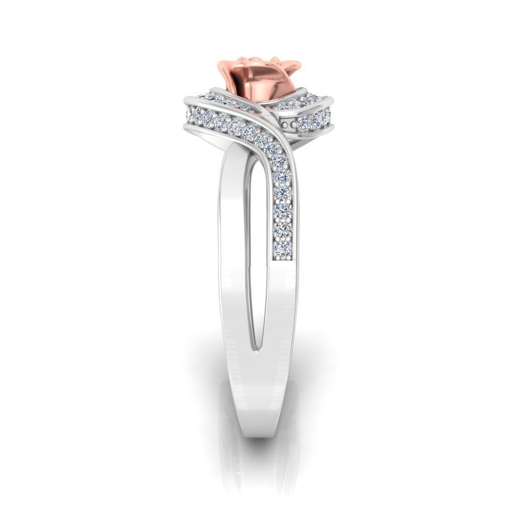 Rose Ladies Ring 15 3D print model_4