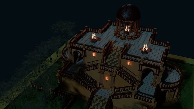 exterior Low-poly 3D model