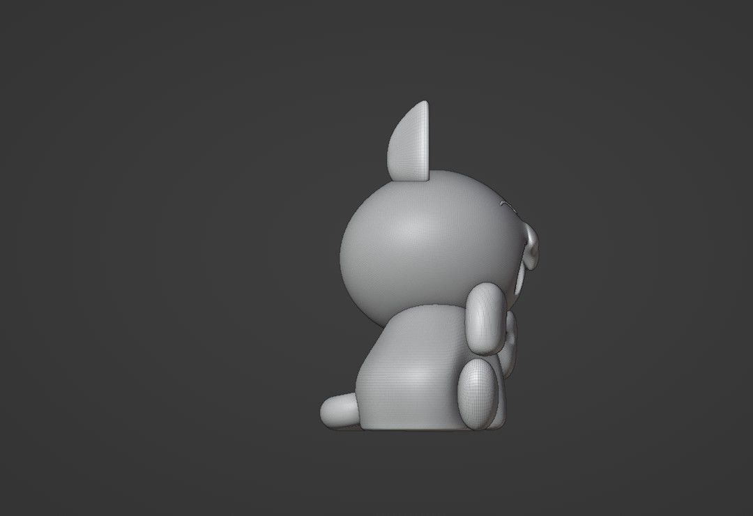 cute cat 3D print model_3