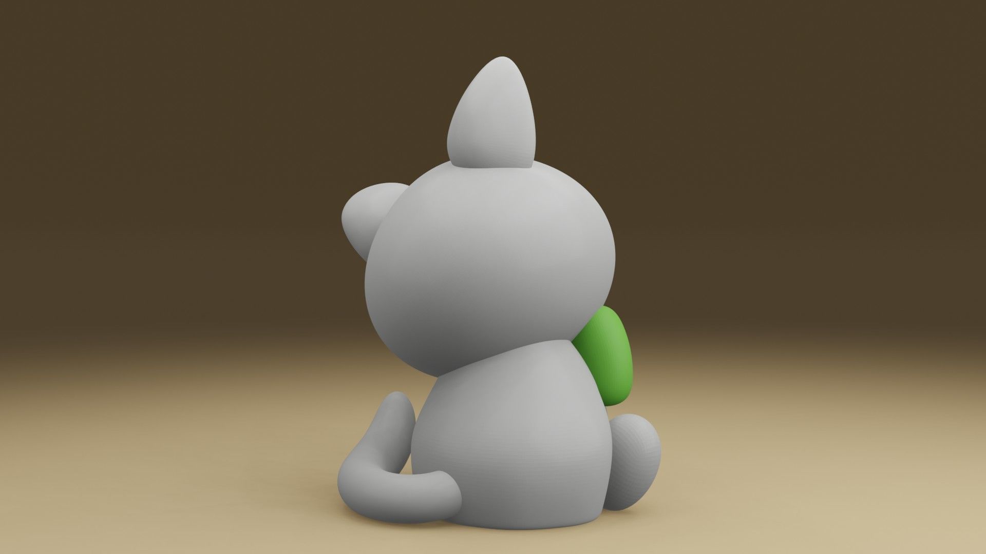cute cat 3D print model_10