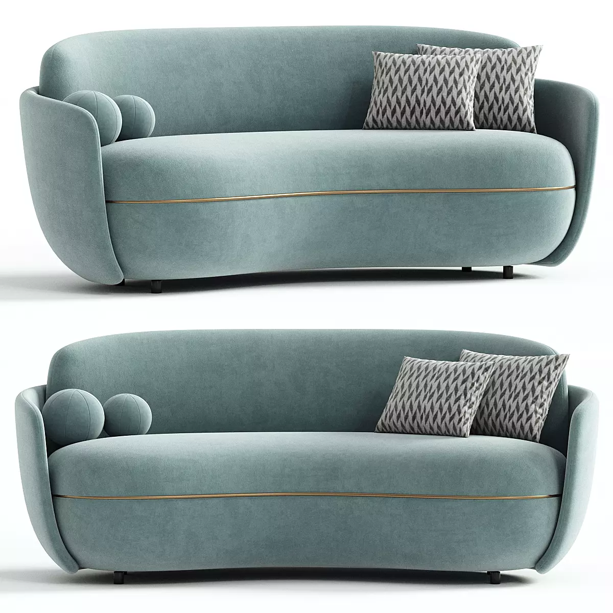 MILES SOFA By Wittmann 3D model_0