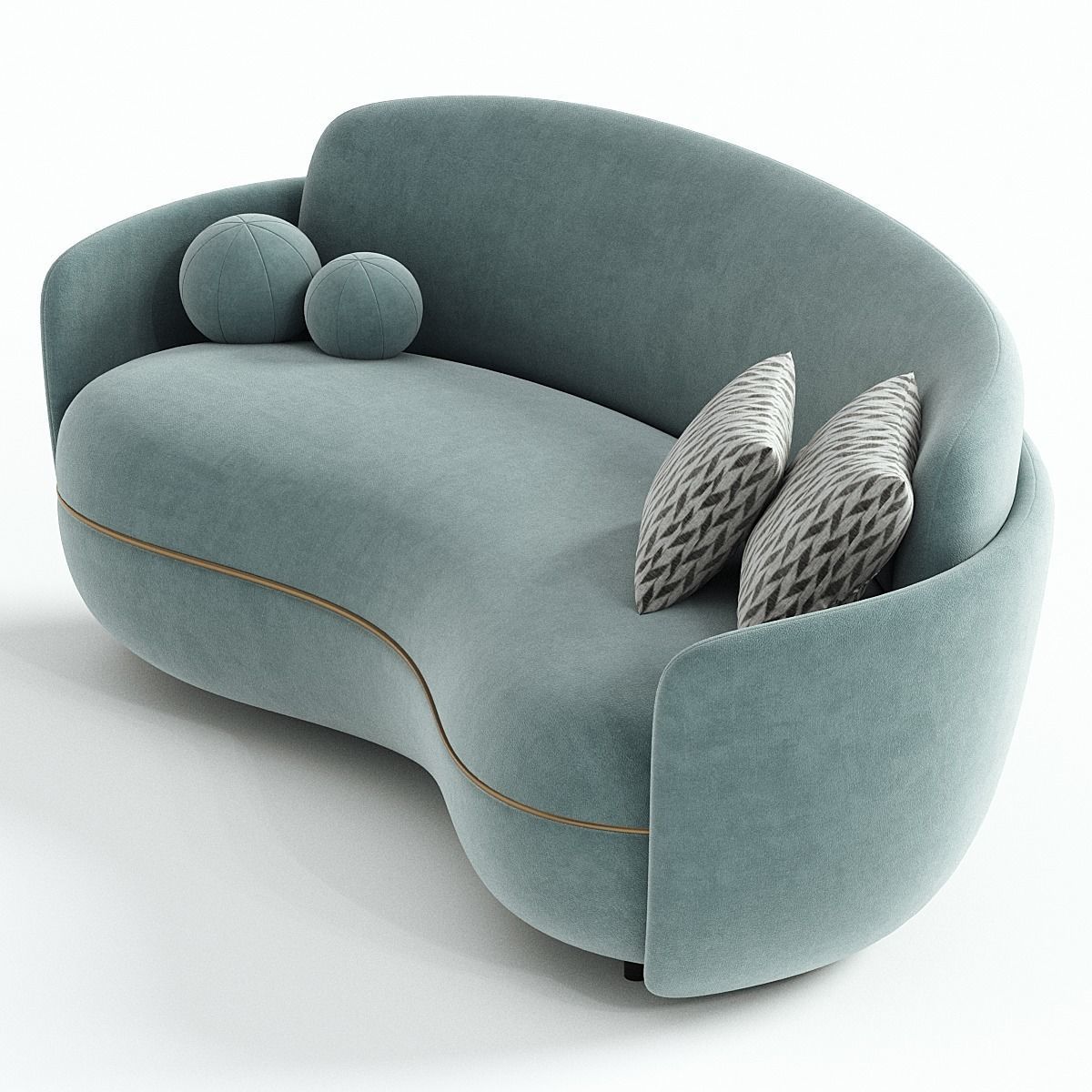 MILES SOFA By Wittmann 3D model_1
