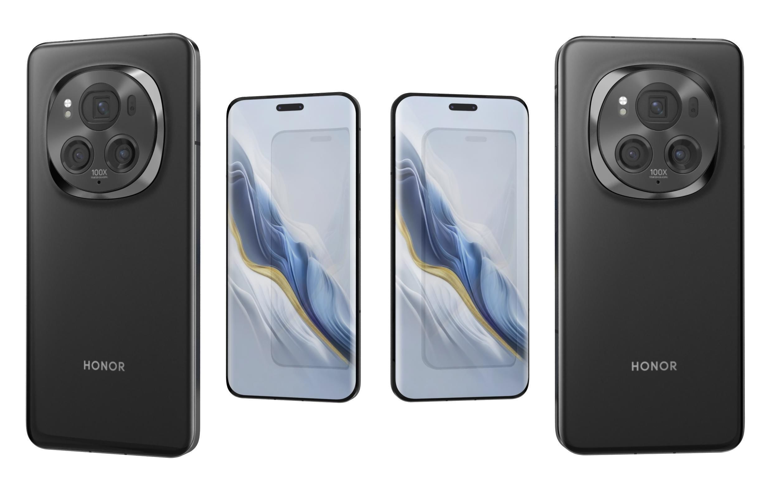 Honor Magic6 Pro Black 3D model_3