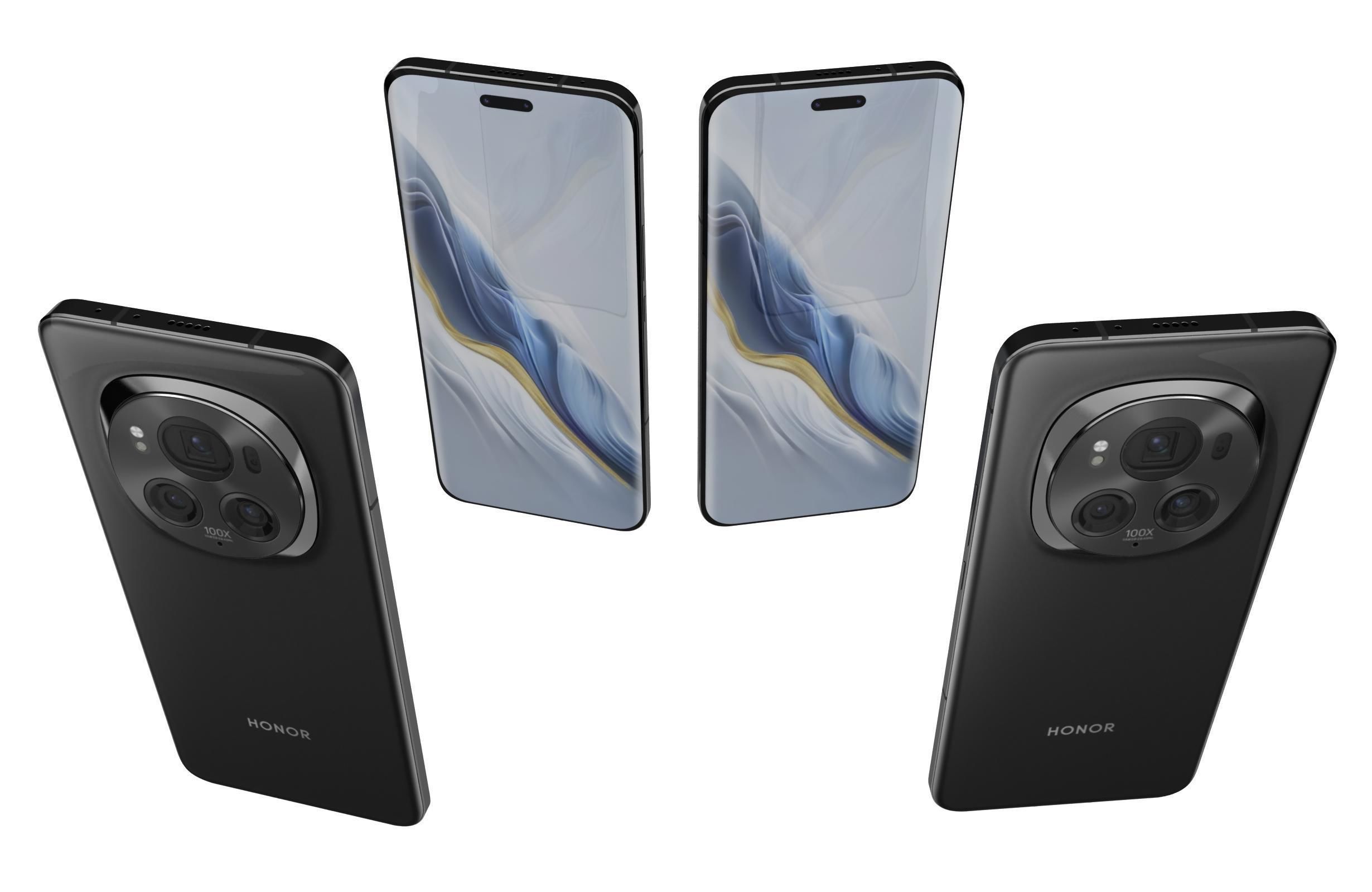 Honor Magic6 Pro Black 3D model_4