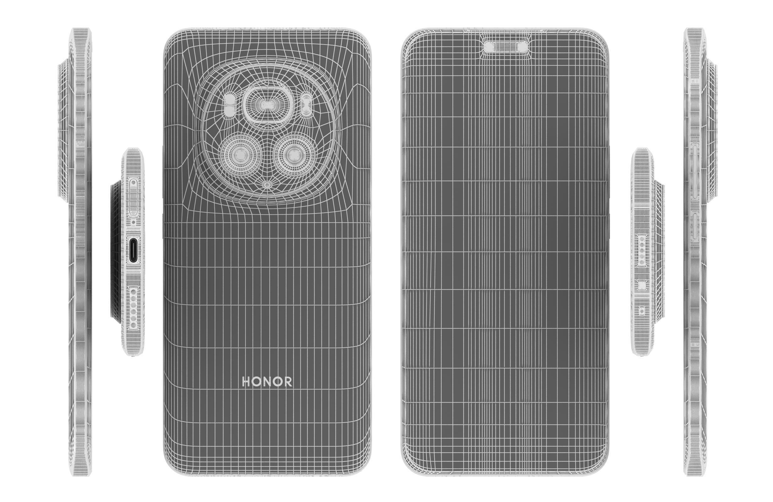 Honor Magic6 Pro Black 3D model_17