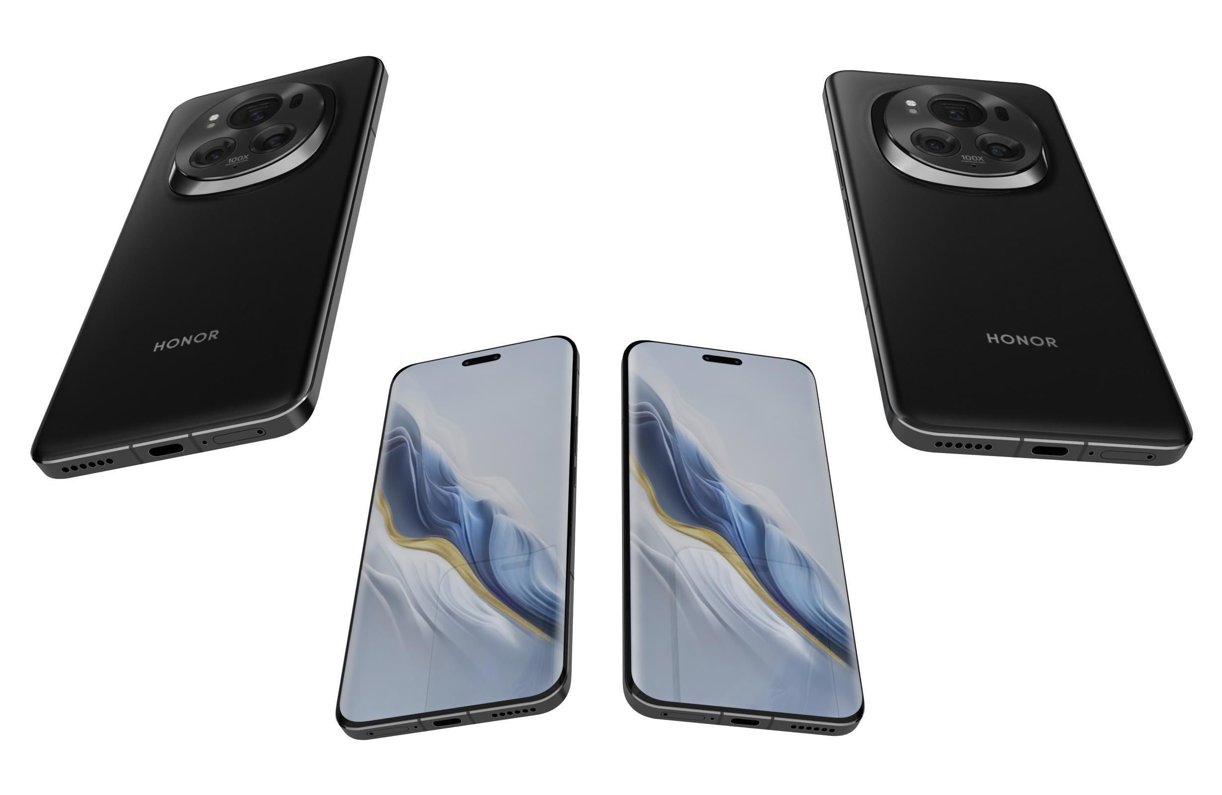 Honor Magic6 Pro Black 3D model_5