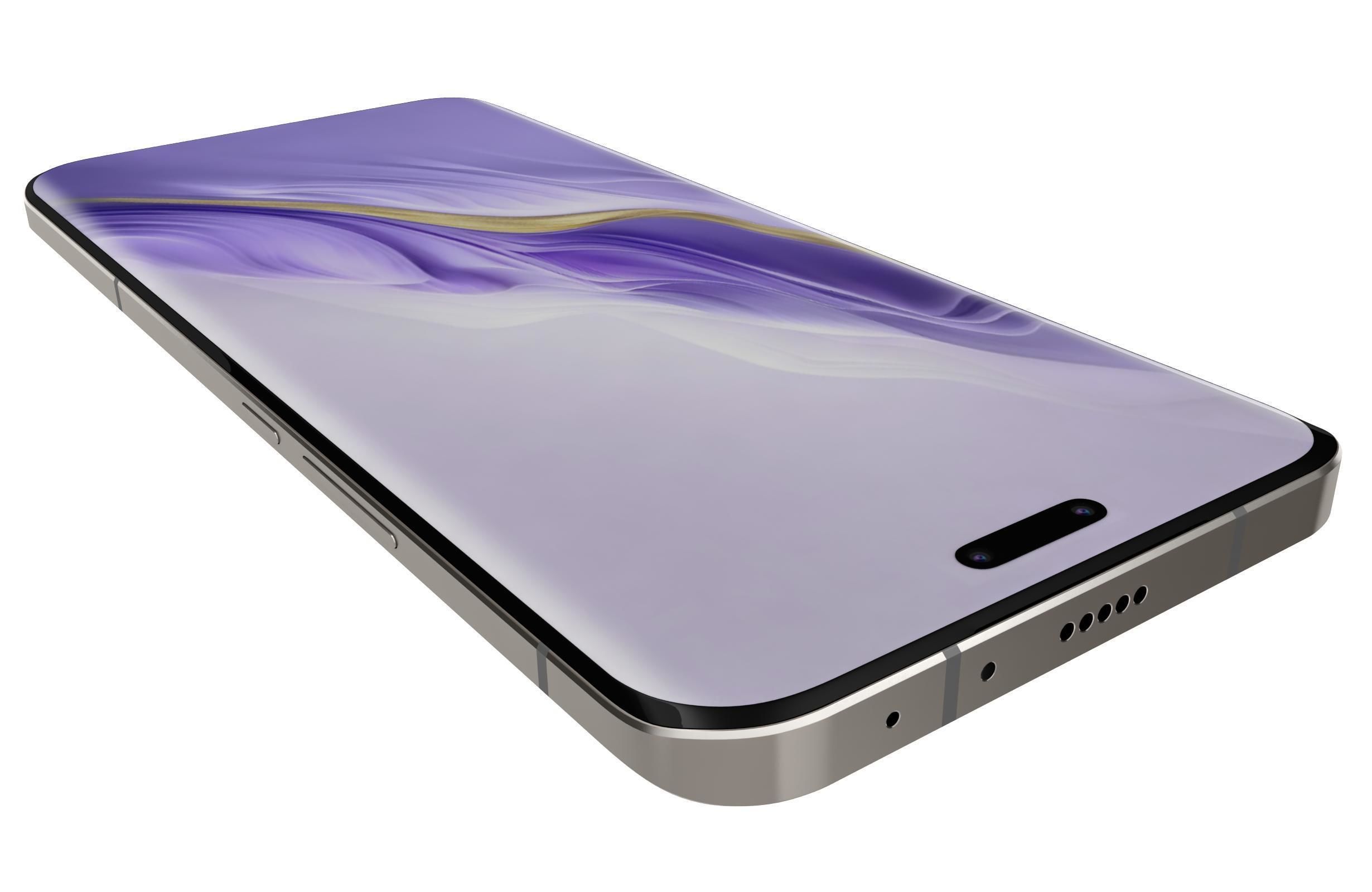 Honor Magic6 Pro Purple 3D model_13