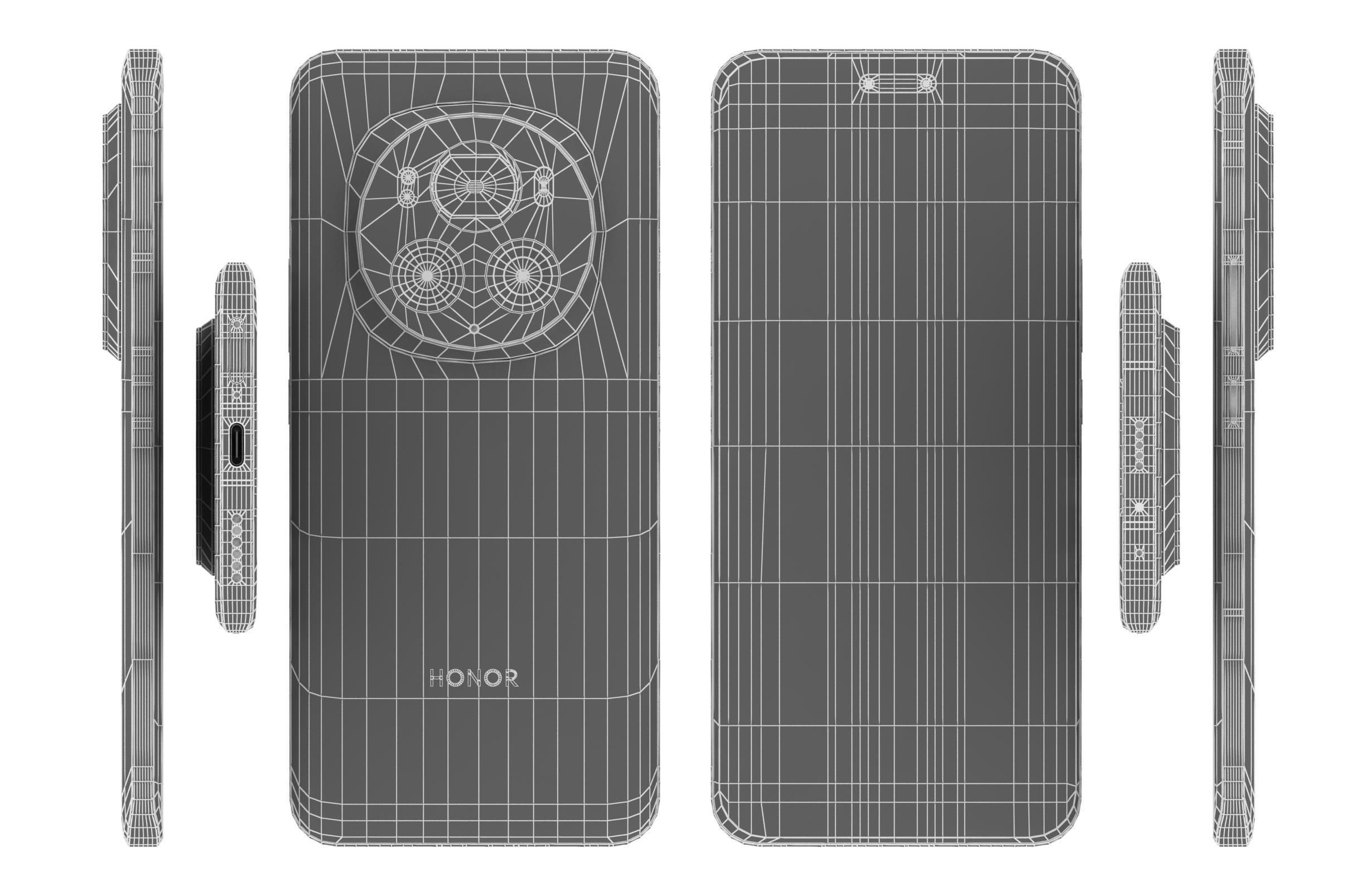 Honor Magic6 Pro Purple 3D model_16