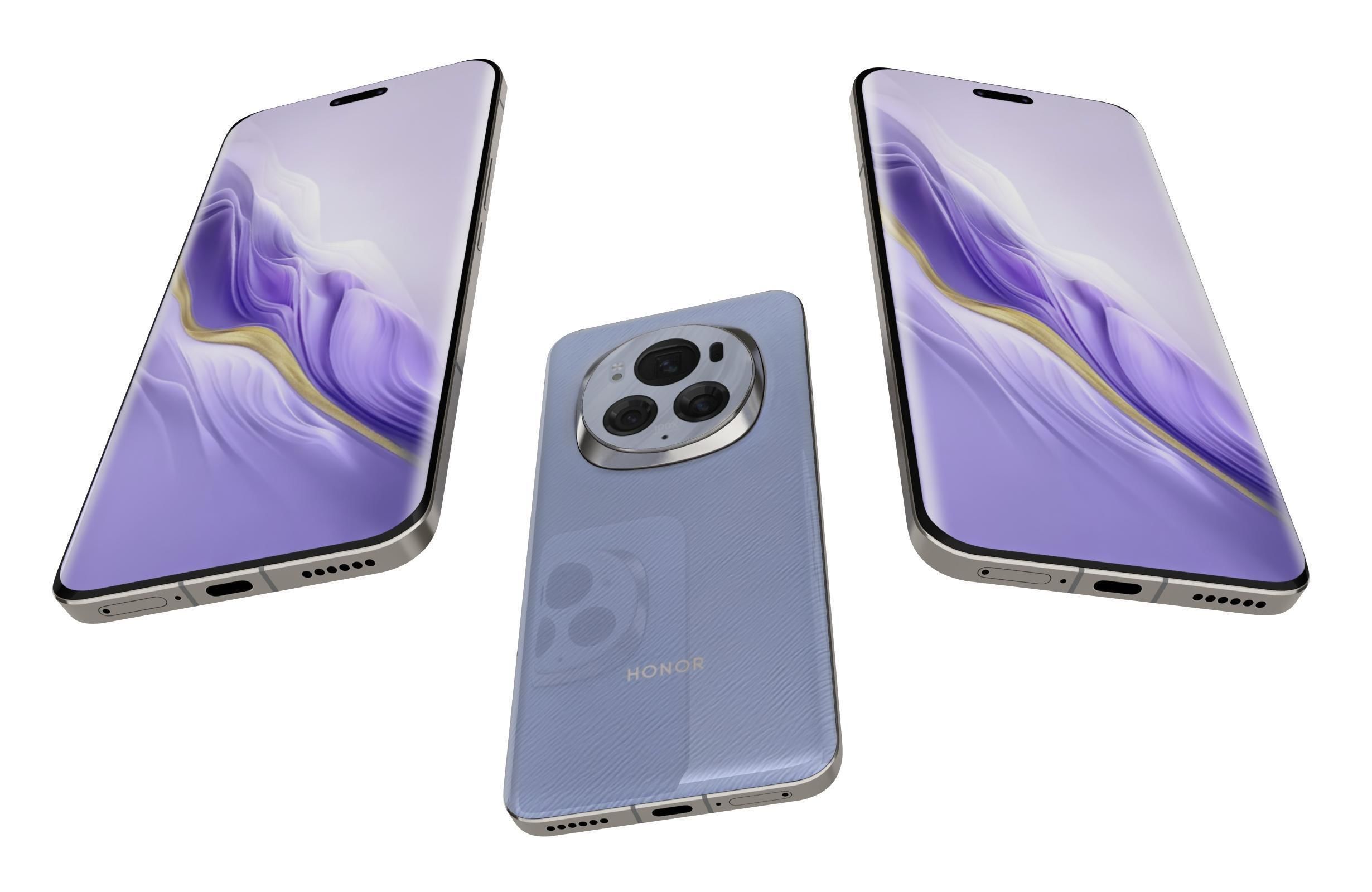 Honor Magic6 Pro Purple 3D model_2