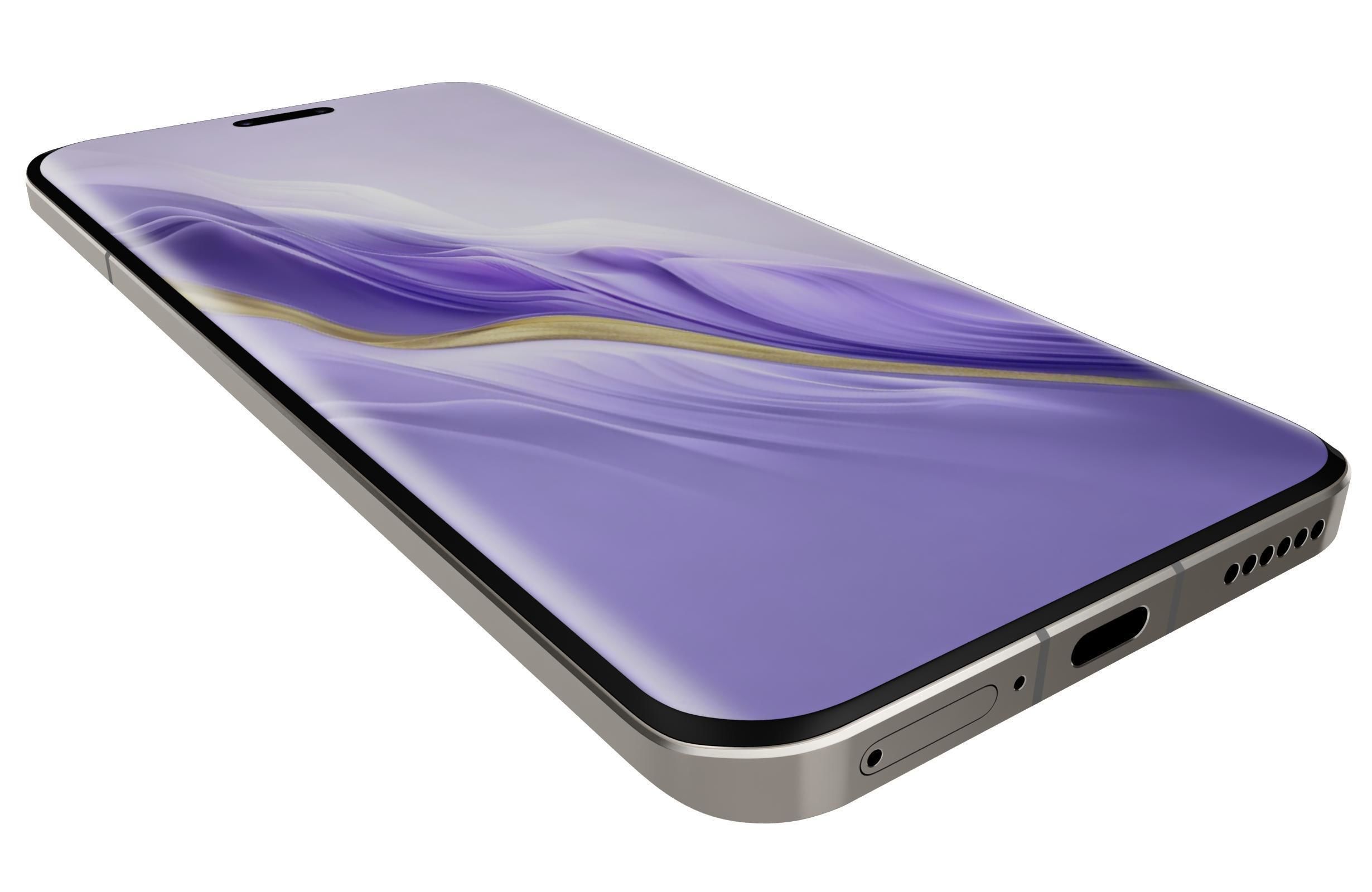 Honor Magic6 Pro Purple 3D model_12