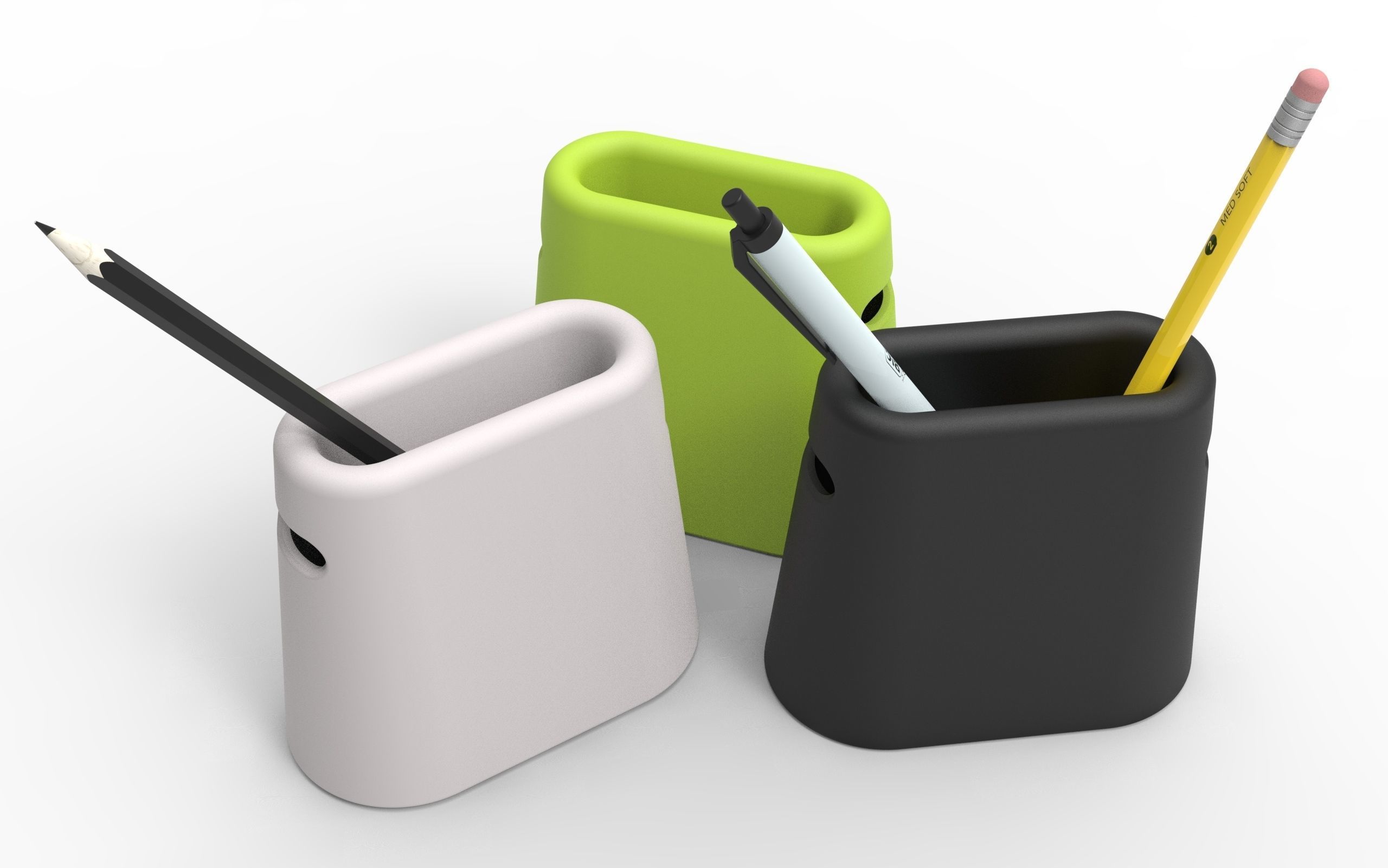 Small pen holder 3D print model Free 3D print model_2