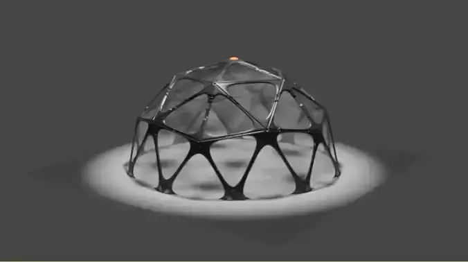 Scifi polysphere greenhouse Free 3D model