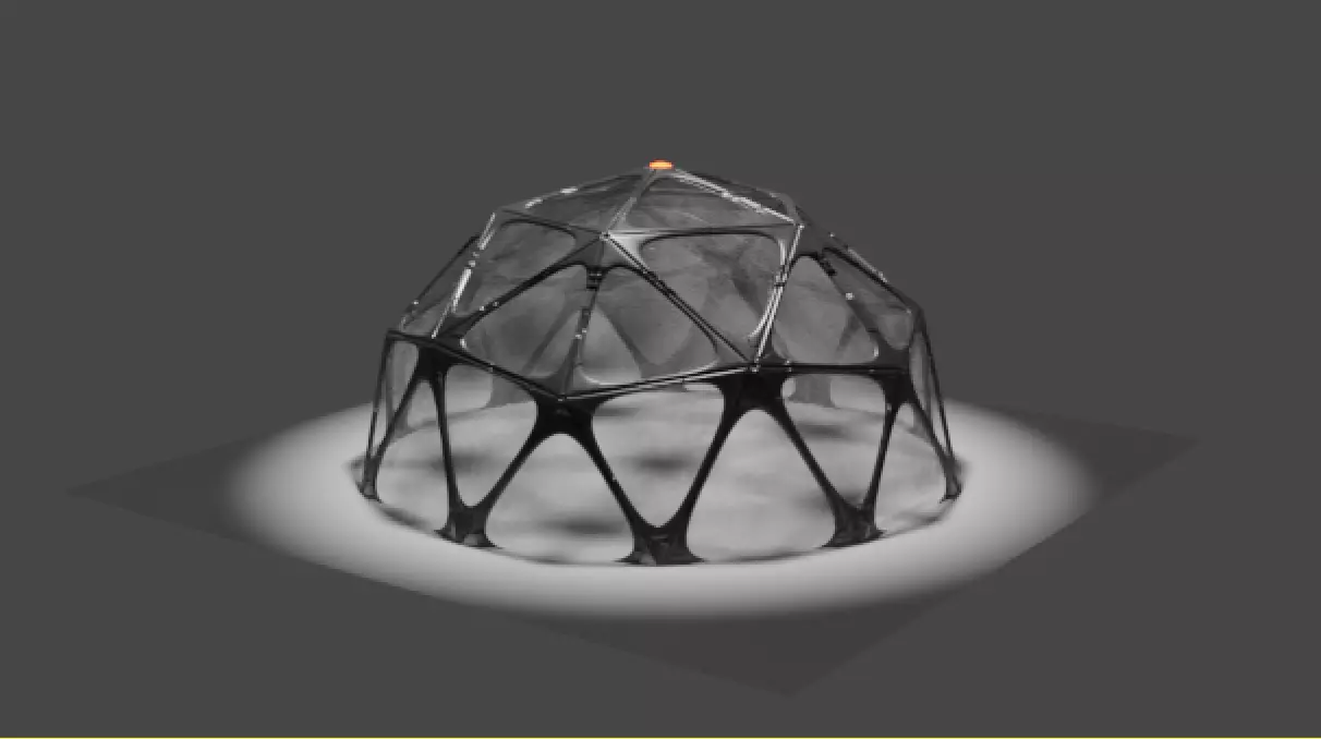 Scifi polysphere greenhouse Free 3D model_0