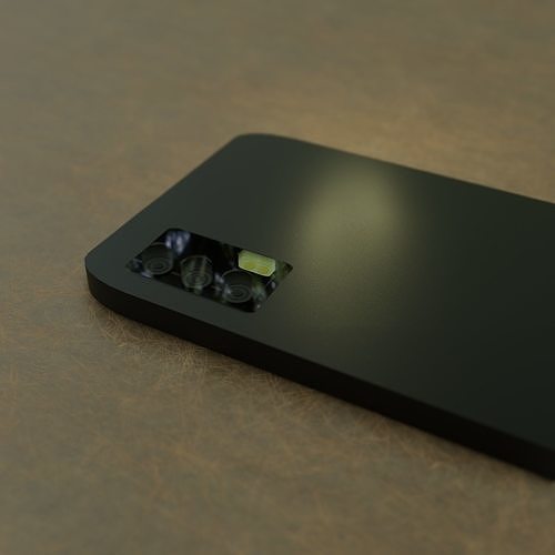 A Smart Phone with Triple Camera 3D model