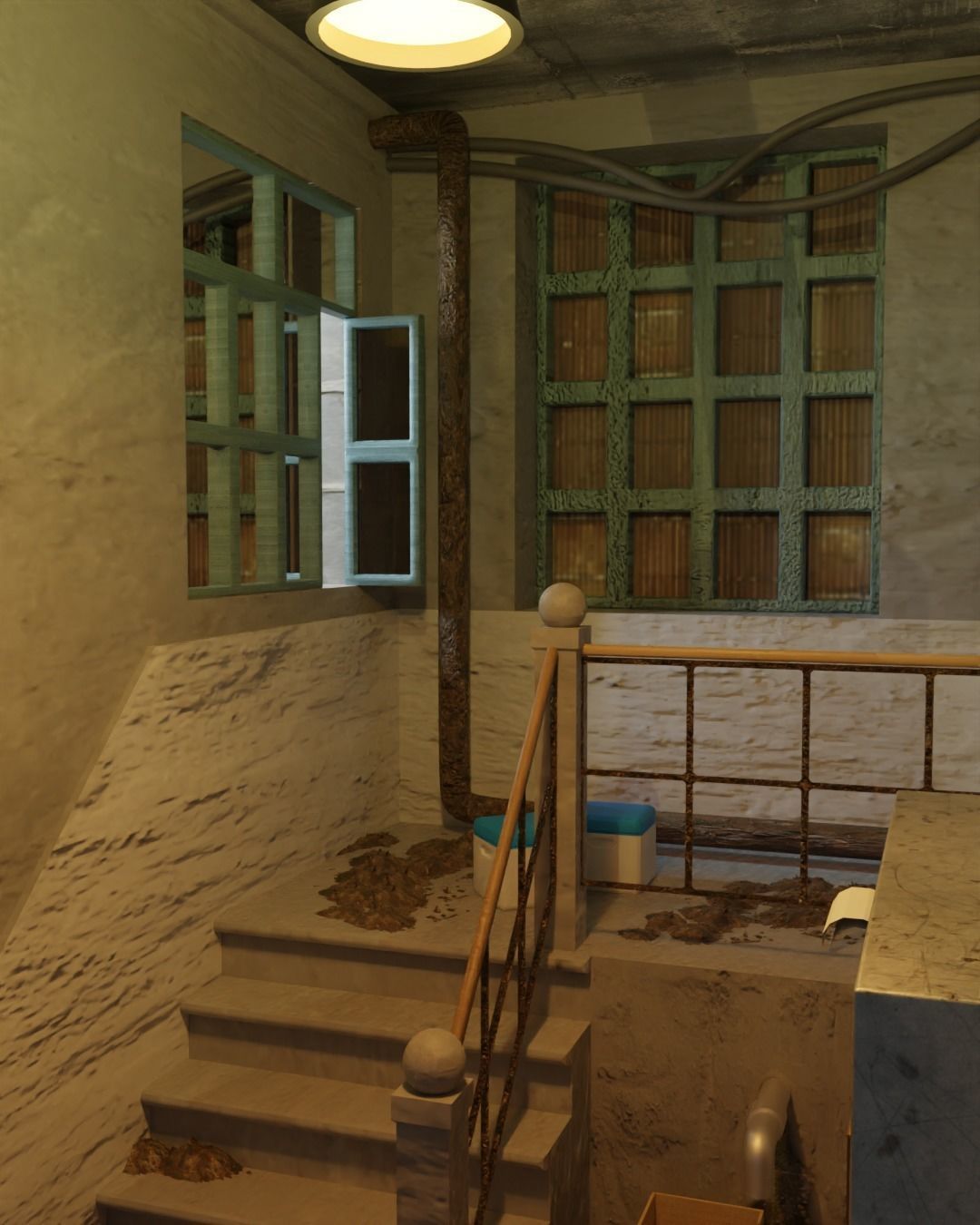 room abandoned for gaming 3D model_1