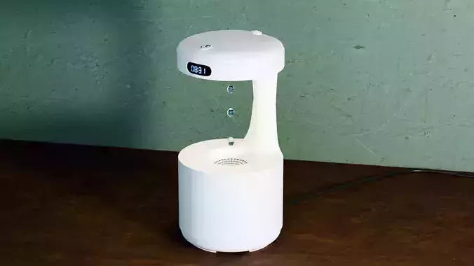 Antigravity Lamp - Humidifier - Low Poly Model