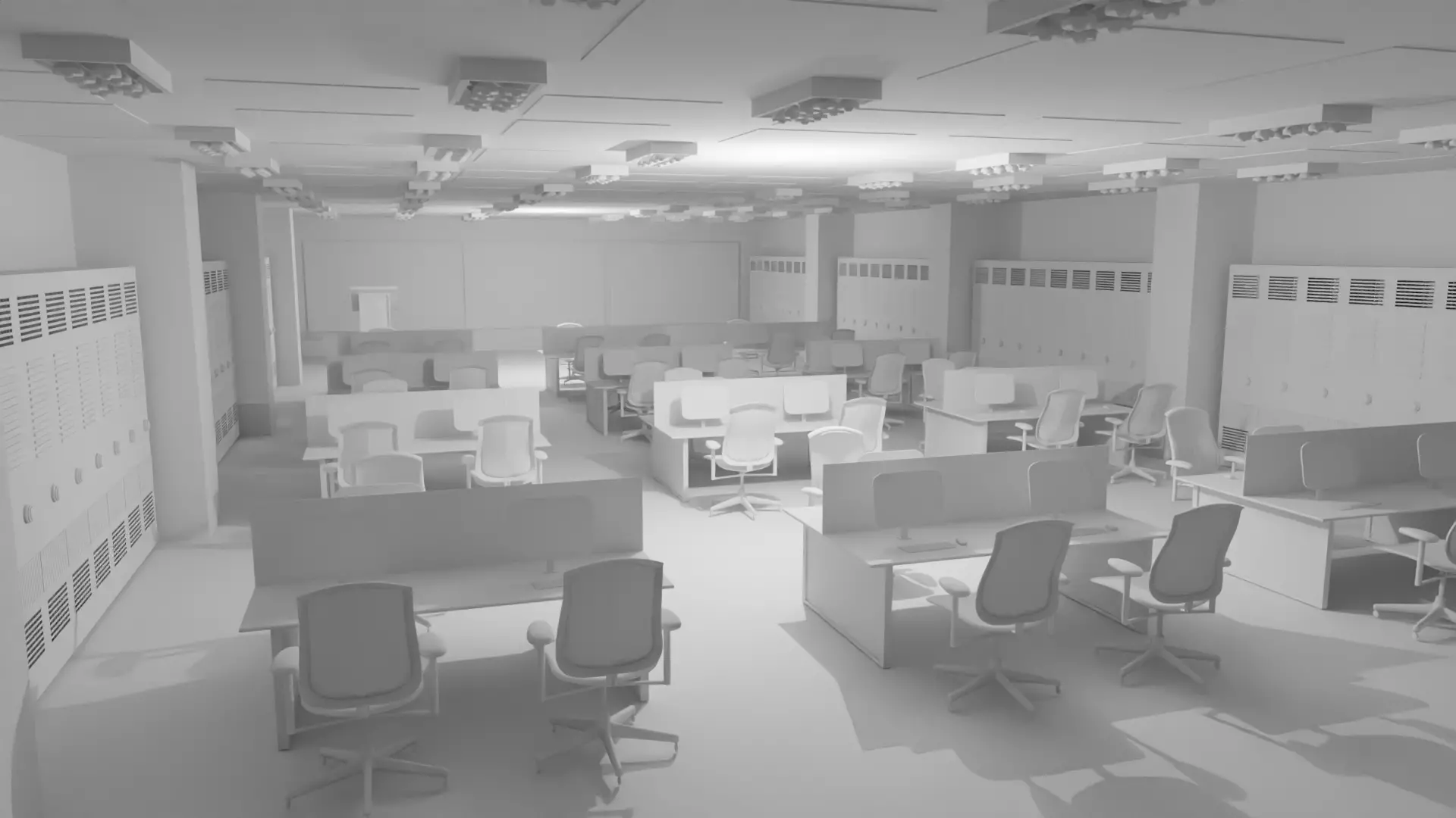 Mission Control Center No Material 3D model_0