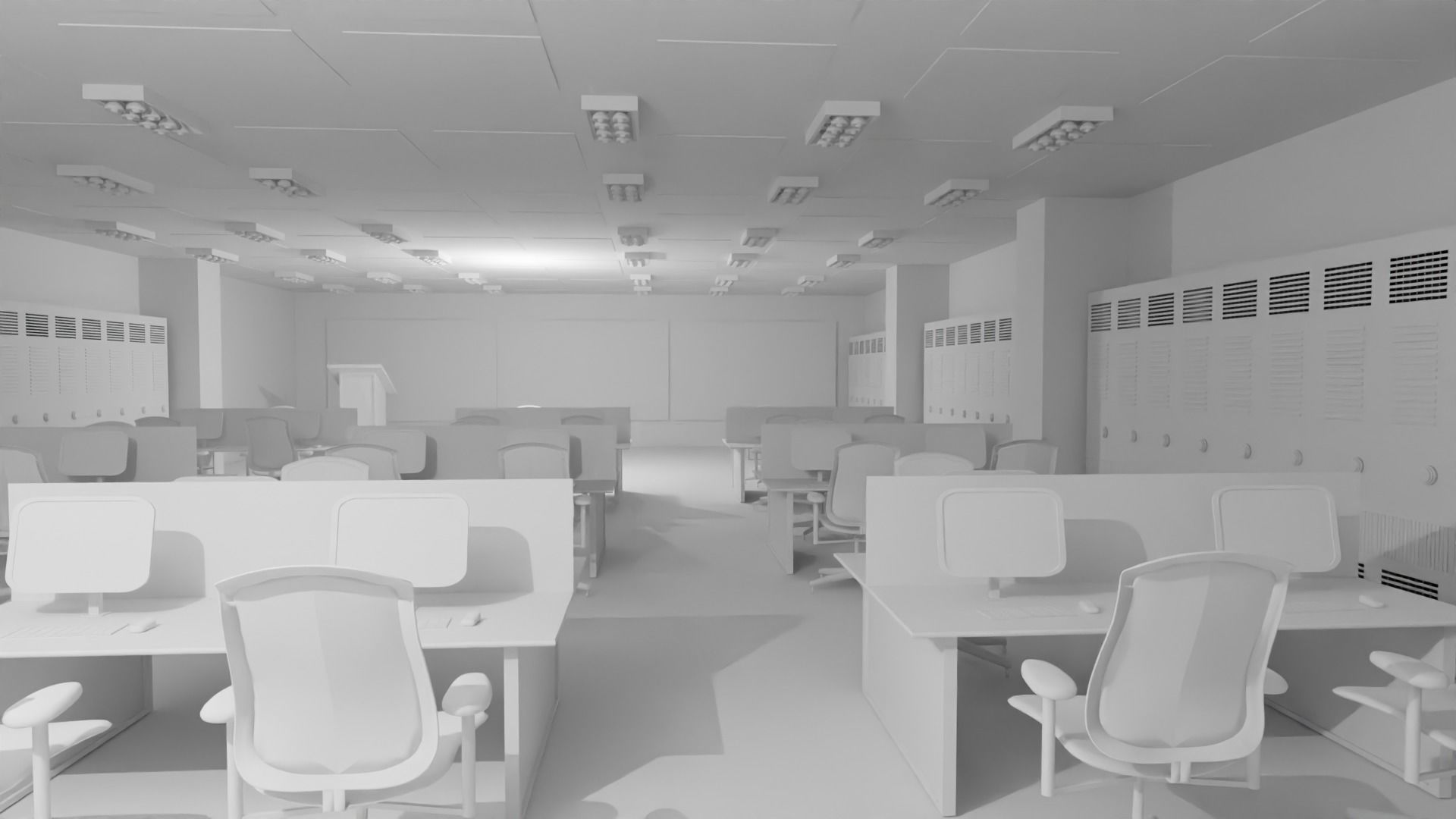 Mission Control Center No Material 3D model_3