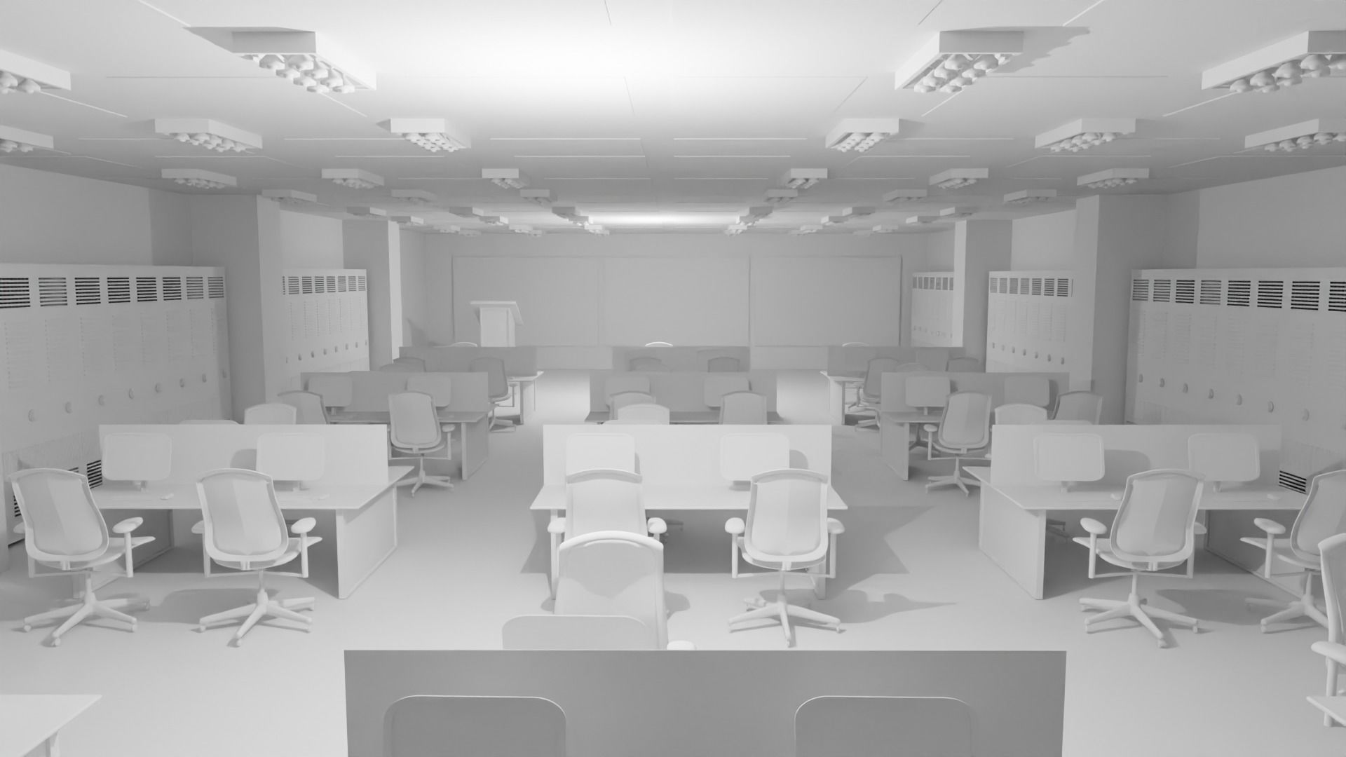 Mission Control Center No Material 3D model_1