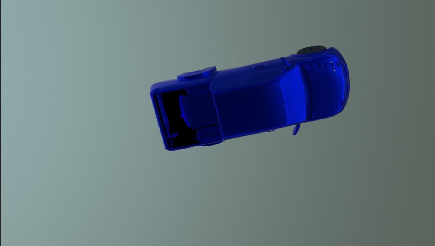 truck Low-poly 3D model_2