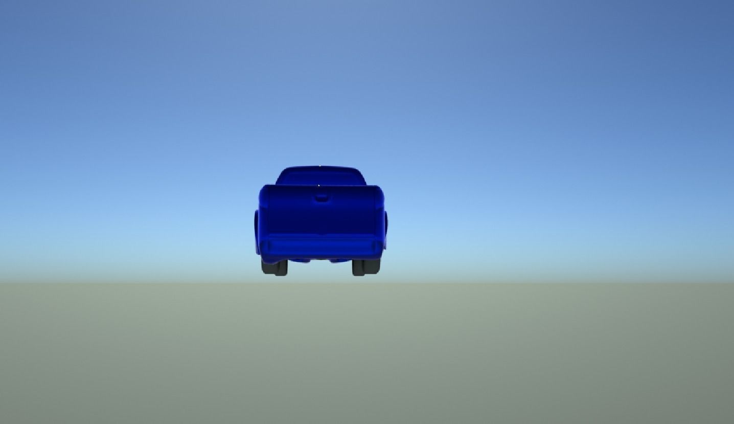 truck Low-poly 3D model_4