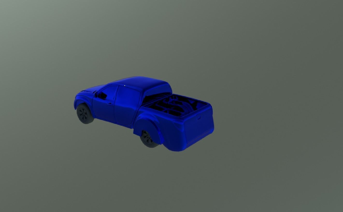 truck Low-poly 3D model_3