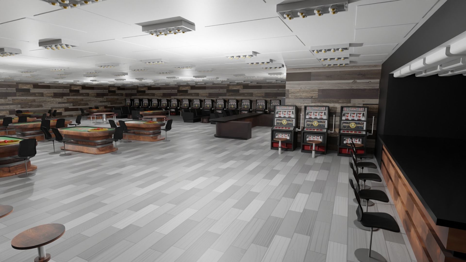 Casino Interior Low-poly 3D model_4