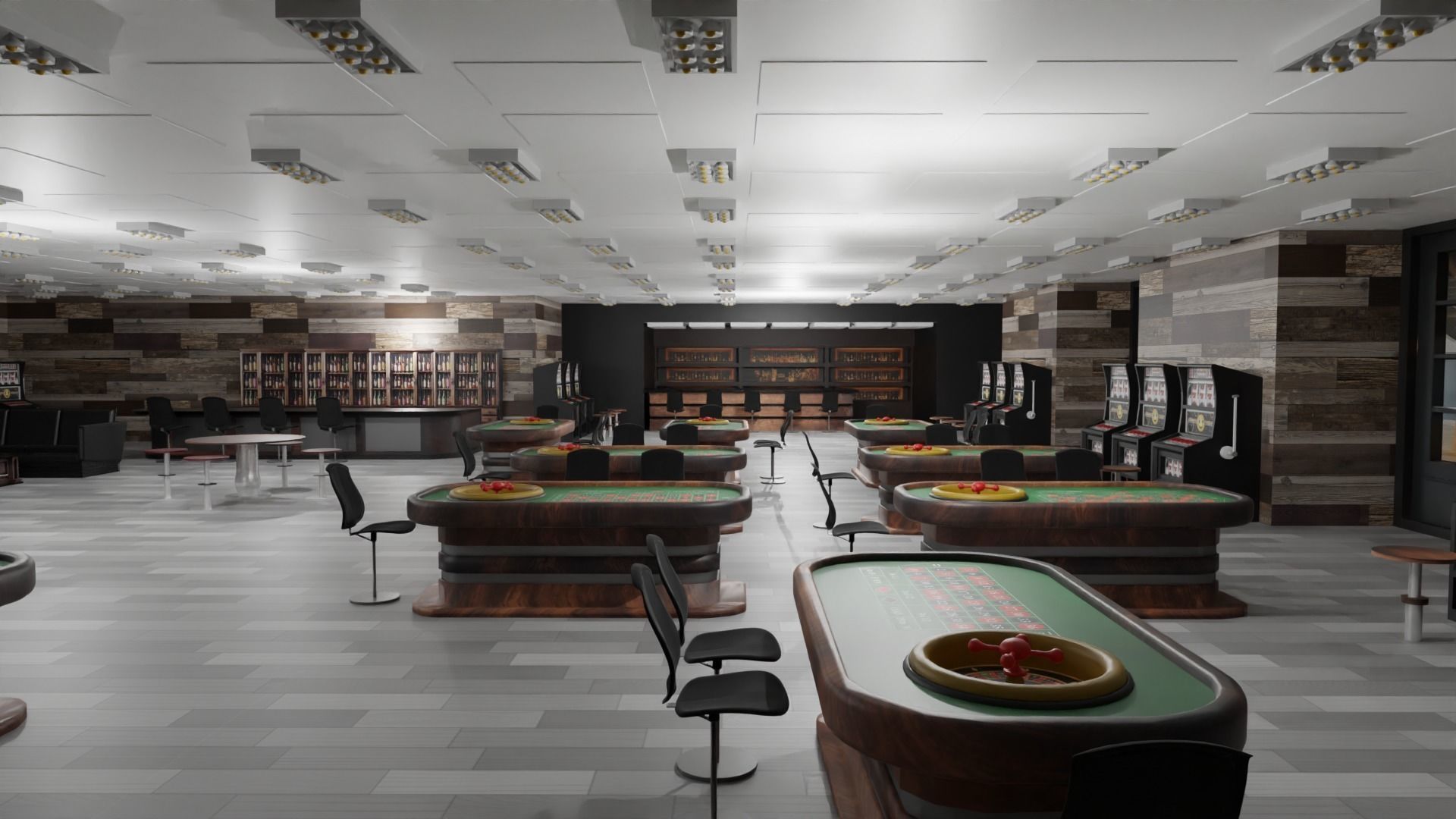 Casino Interior Low-poly 3D model_5