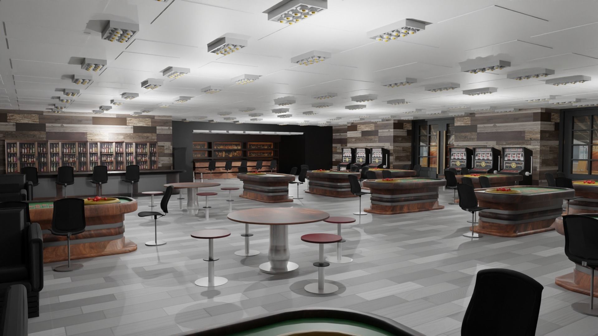 Casino Interior Low-poly 3D model_6