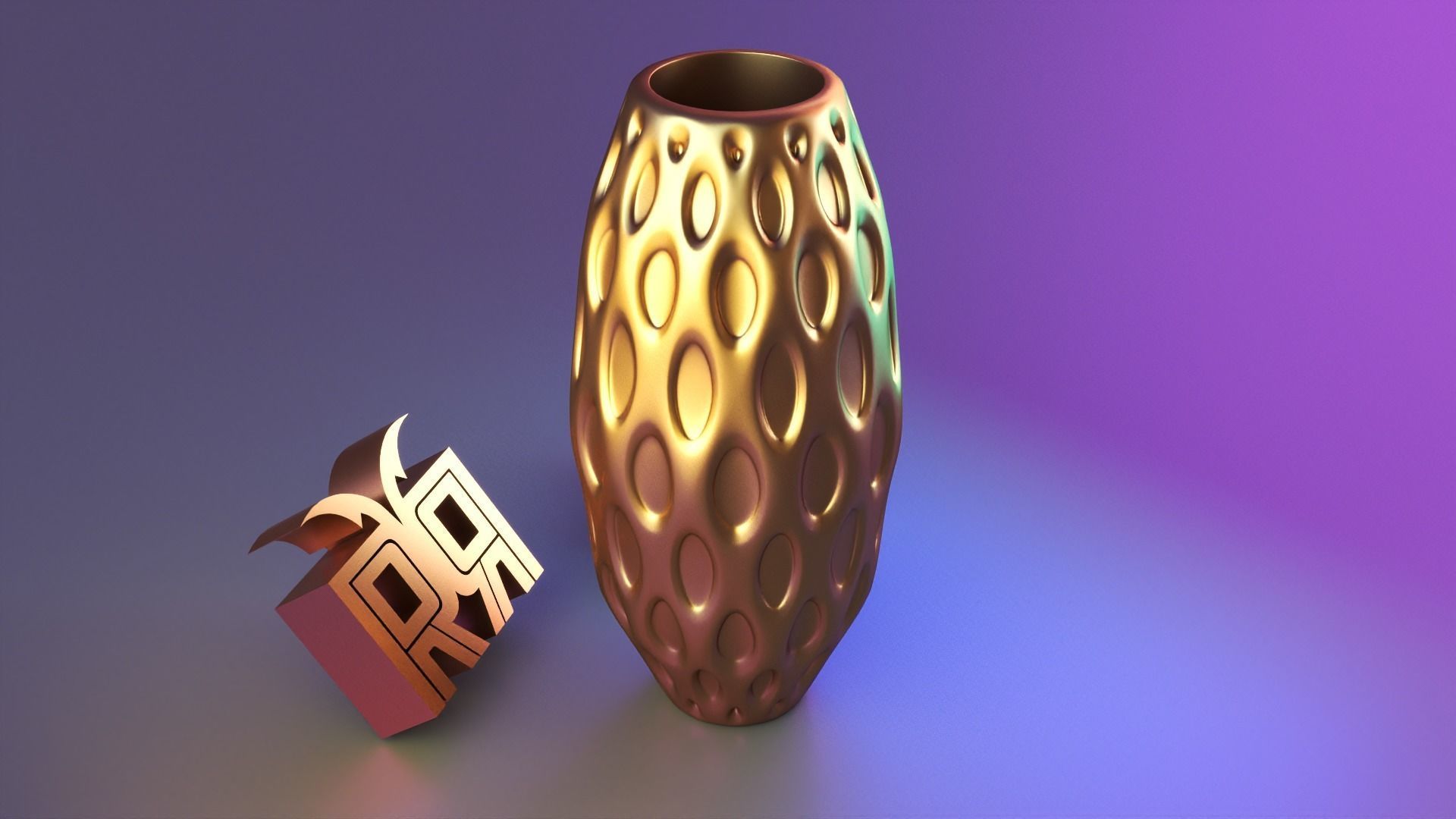 Parametric modern vase 3D print model_7