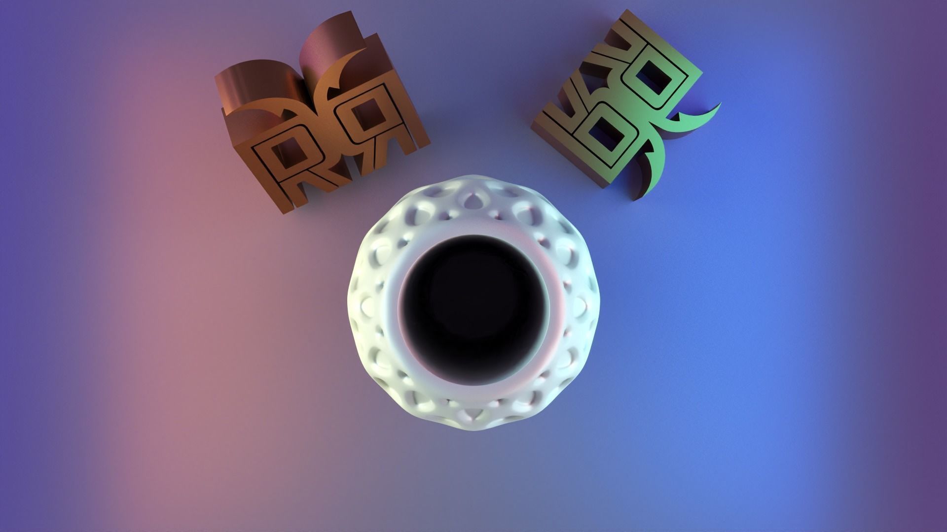 Parametric modern vase 3D print model_6