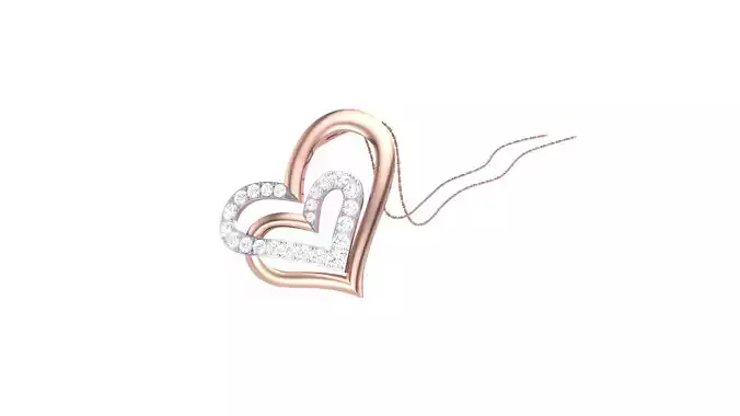 Couple Heart Pendant