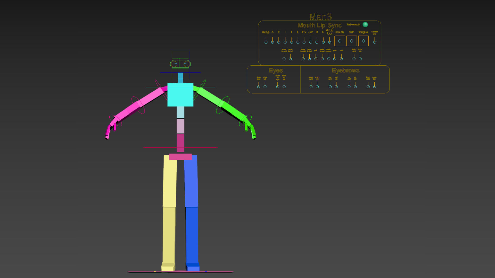 Cartoon Man 3 - Rigged Low-poly 3D model_11