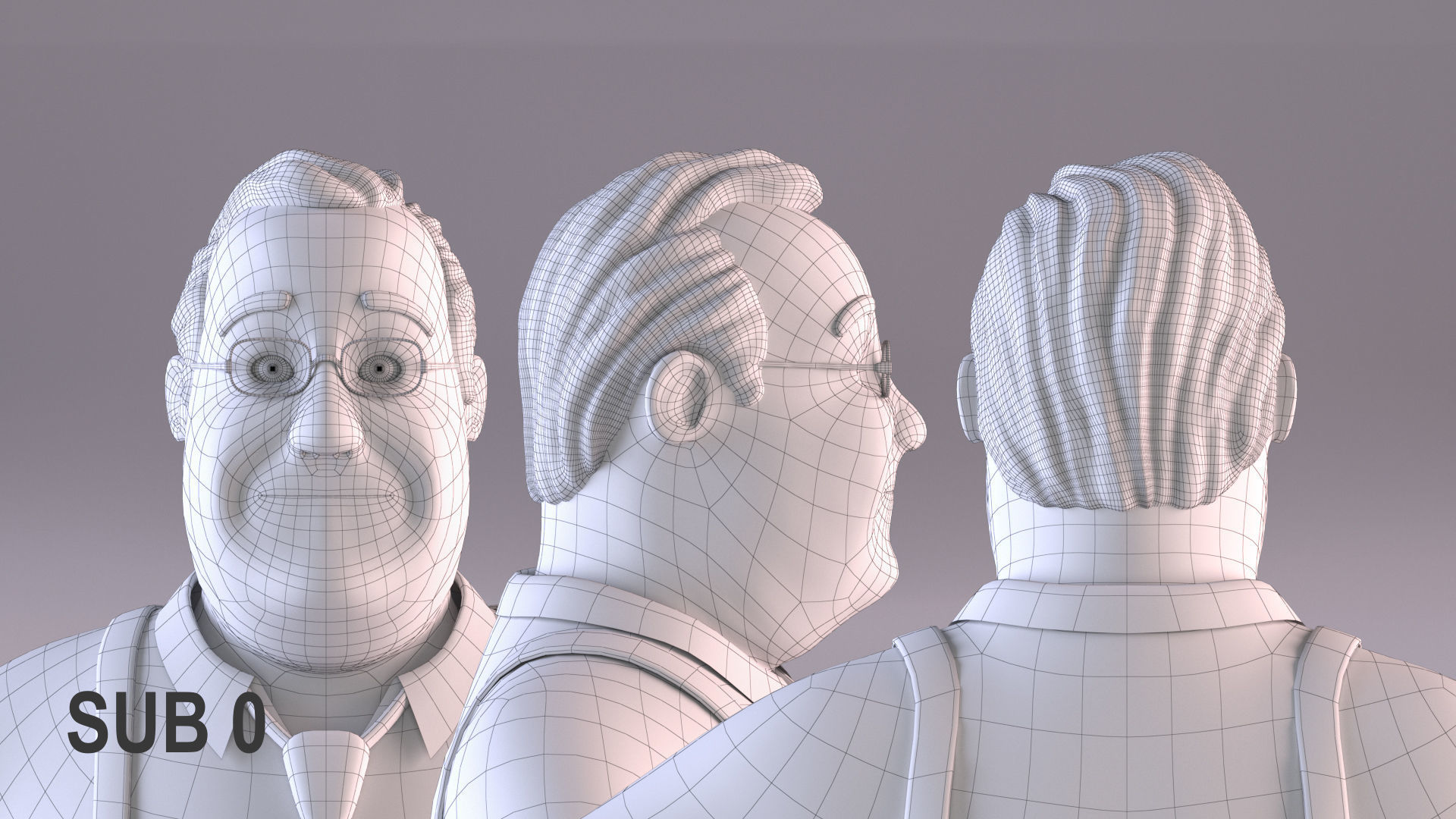 Cartoon Man 3 - Rigged Low-poly 3D model_20