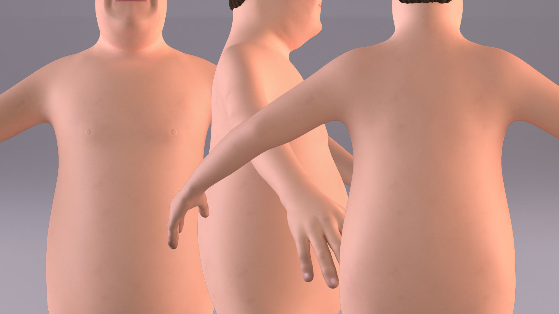 Cartoon Man 3 - Rigged Low-poly 3D model_9