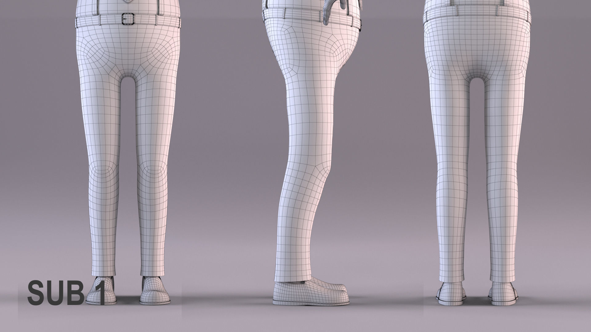 Cartoon Man 3 - Rigged Low-poly 3D model_23