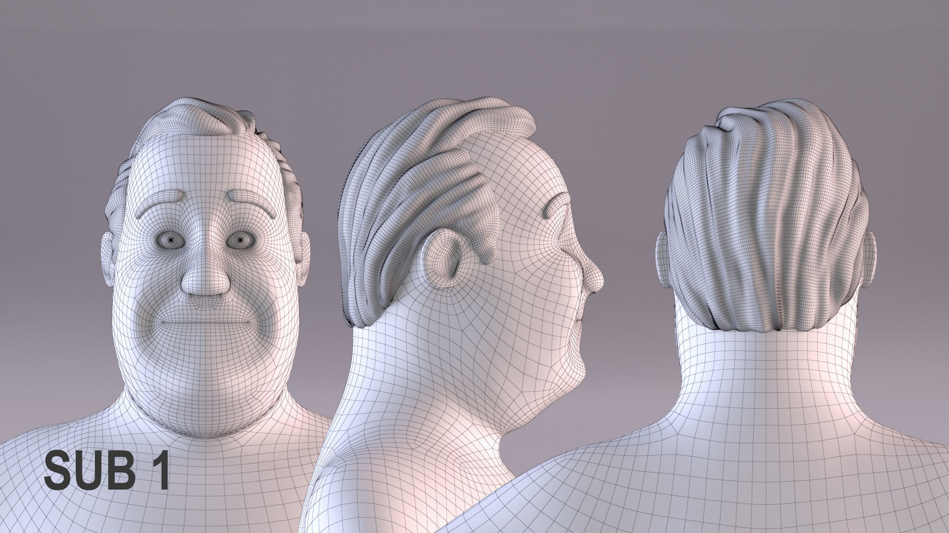 Cartoon Man 3 - Rigged Low-poly 3D model_27