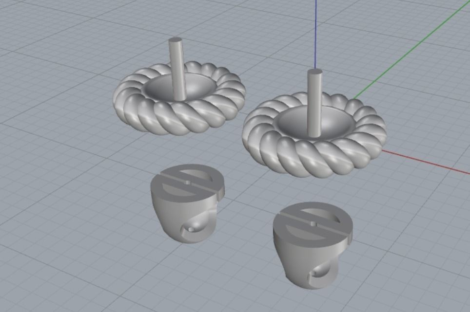 PEARL EARRINGS 3D print model_9
