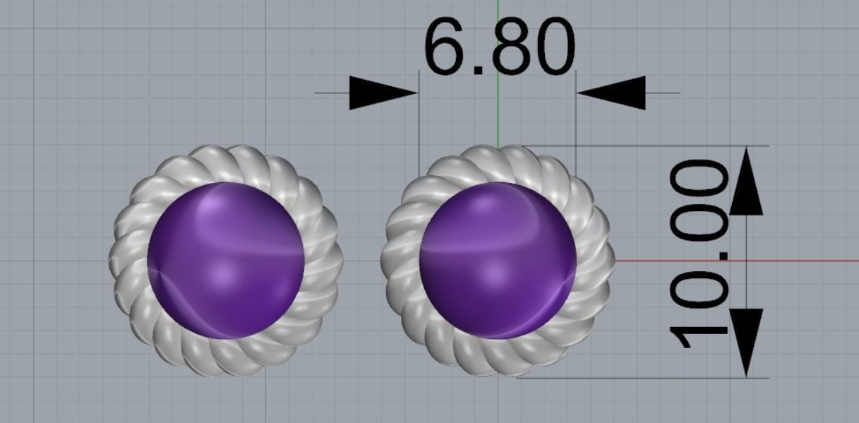 PEARL EARRINGS 3D print model_7