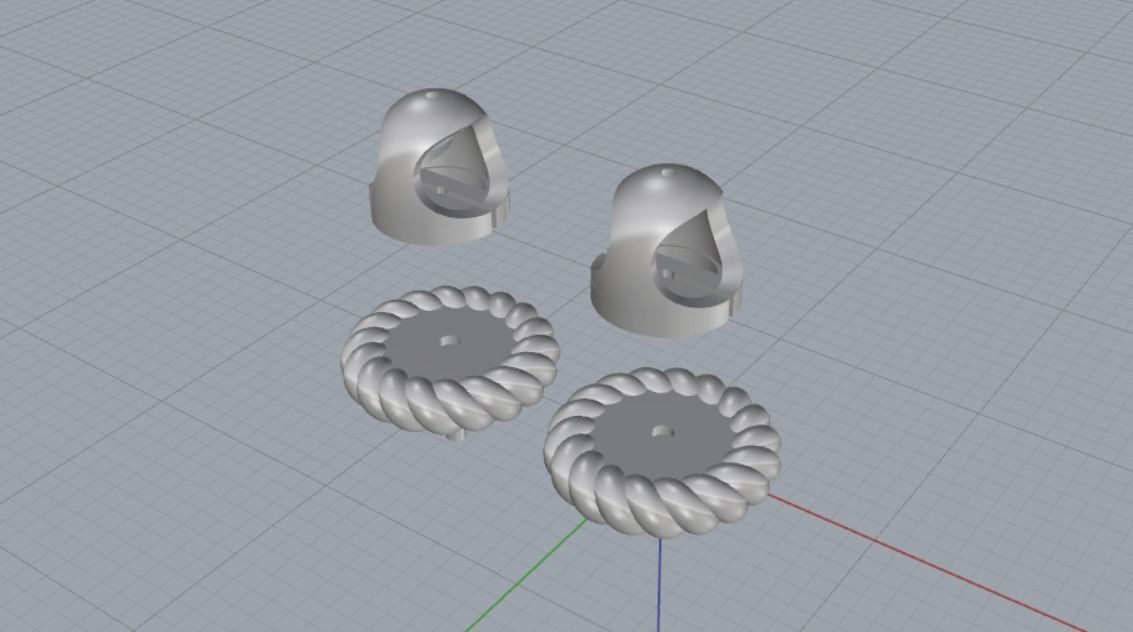 PEARL EARRINGS 3D print model_11