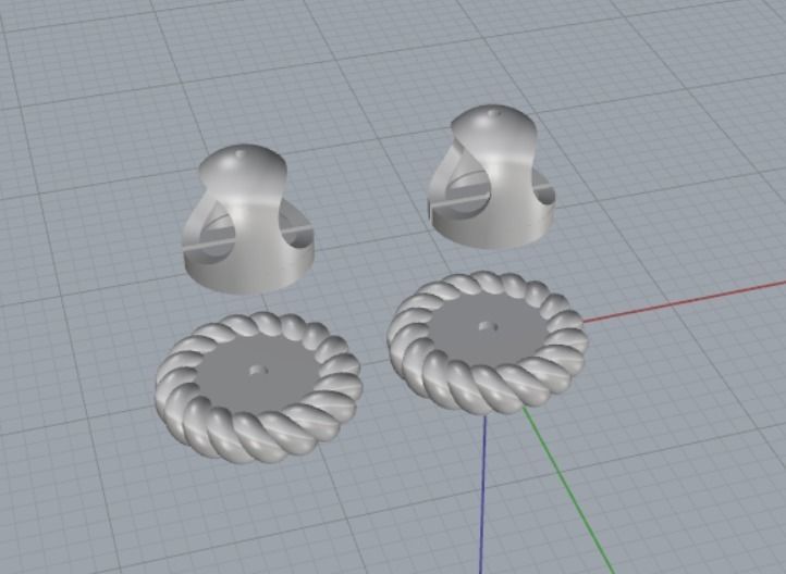 PEARL EARRINGS 3D print model_10
