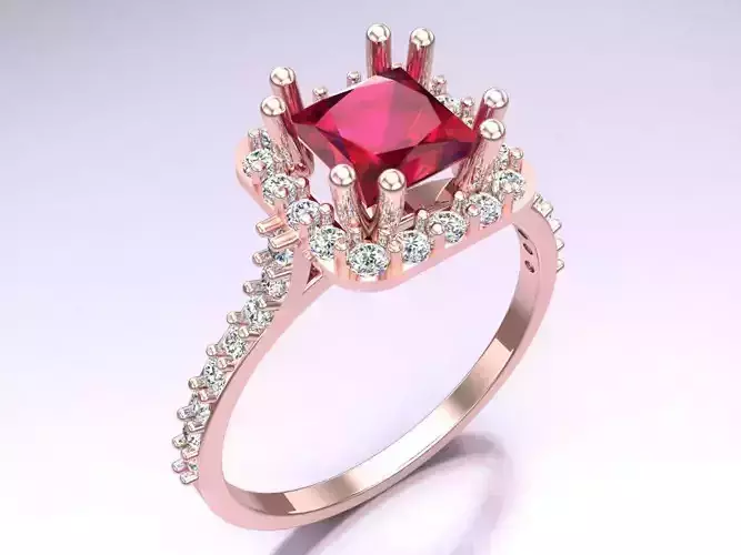 Square Stone Rings - Womens Rings - N228256