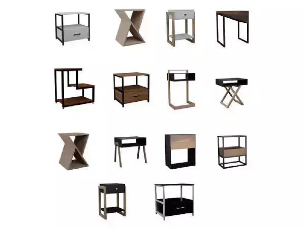 Modern Tables 3D Model Collection
