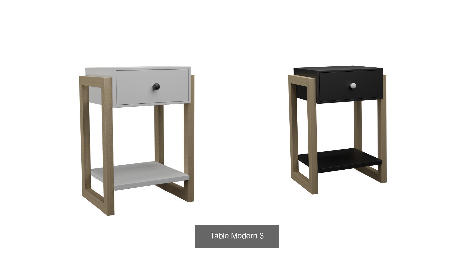 Modern Tables 3D Model Collection_9